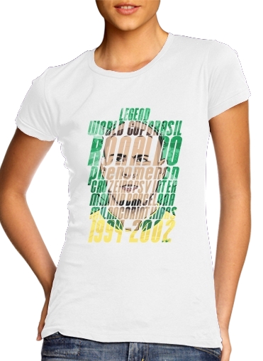 Tshirt Football Legends: Ronaldo R9 Brasil  femme