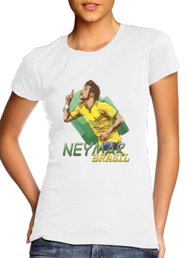 Tshirt Football Stars: Neymar Jr - Brasil femme