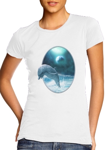 Tshirt Freedom Of Dolphins femme