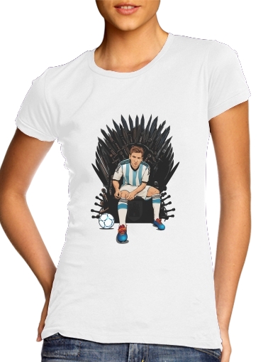 Tshirt Game of Thrones: King Lionel Messi - House Catalunya femme