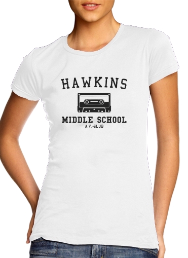 Tshirt Hawkins Middle School AV Club K7 femme