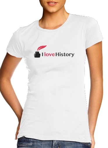 Tshirt I love History femme