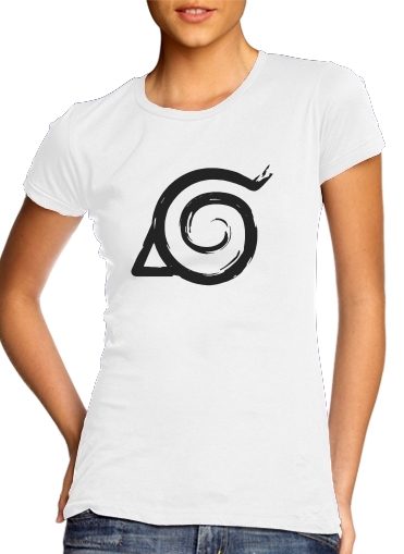 Tshirt Konoha Symbol Grunge art femme