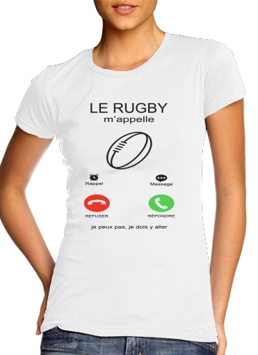 Tshirt Le rugby mappelle femme