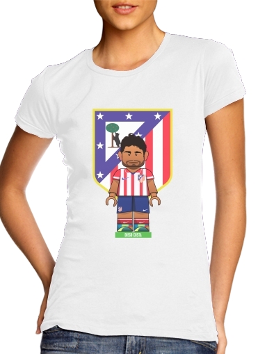 Tshirt Lego Football: Atletico de Madrid - Diego Costa femme