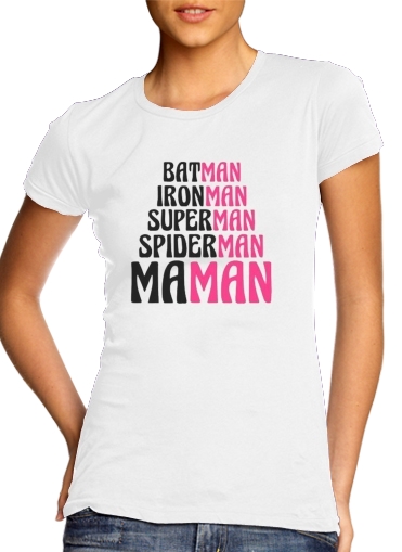 Tshirt Maman Super heros femme