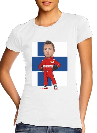 Tshirt MiniRacers: Kimi Raikkonen - Ferrari Team F1 femme