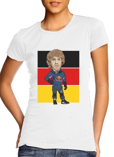 Tshirt MiniRacers: Sebastian Vettel - Red Bull Racing Team femme