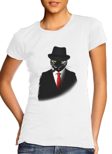 Tshirt Mobster Cat femme