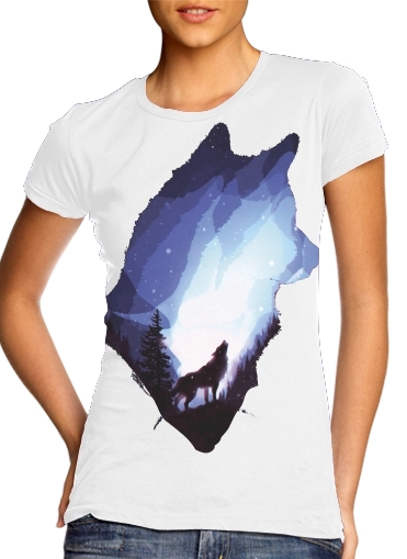 Tshirt Mystic wolf femme