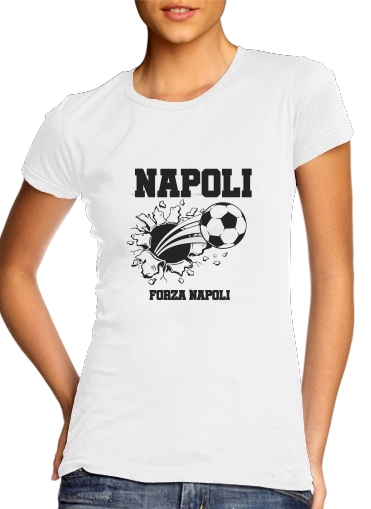 Tshirt Napoli Football Kit Home femme
