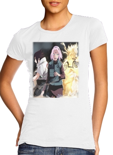 Tshirt Naruto Sakura Sasuke Team7 femme