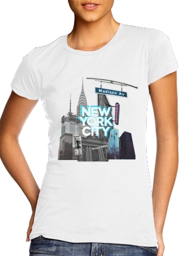 Tshirt New York City II [blue] femme