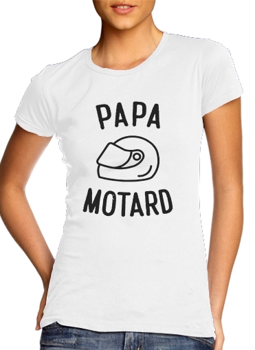 Tshirt Papa Motard Moto Passion femme