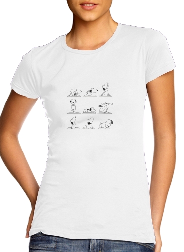 Tshirt Snoopy Yoga femme