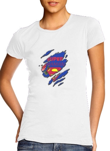 Tshirt Super Maman femme