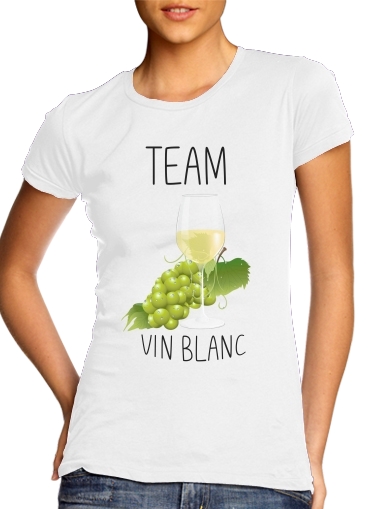 Tshirt Team Vin Blanc femme