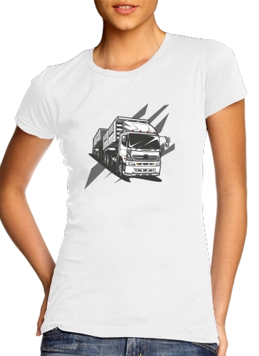 Tshirt Truck Racing femme