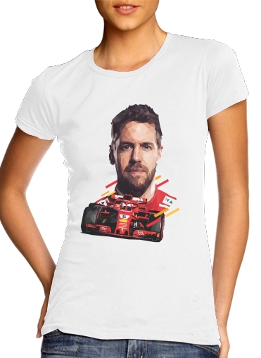 Tshirt Vettel Formula One Driver femme