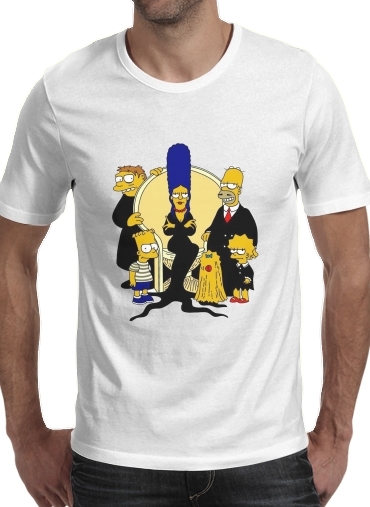 Tshirt Adams Familly x Simpsons homme