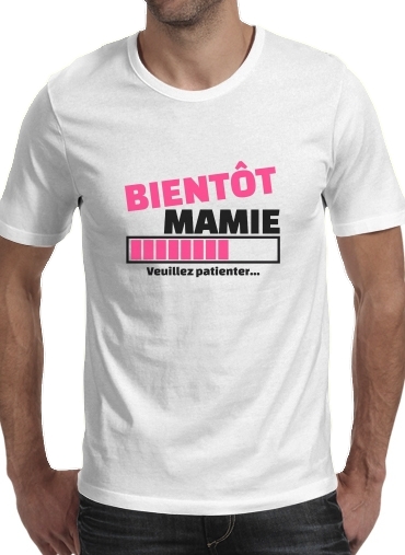 Tshirt Bientot Mamie Cadeau annonce naissance homme