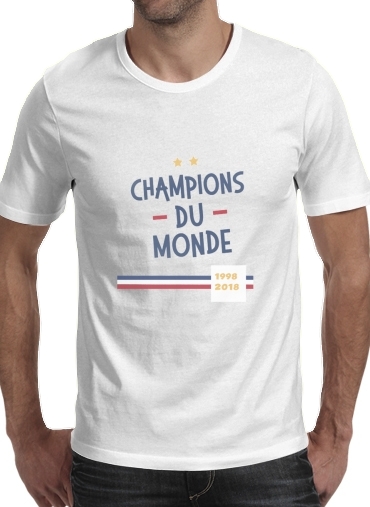 Tshirt Champion du monde 2018 Supporter France homme
