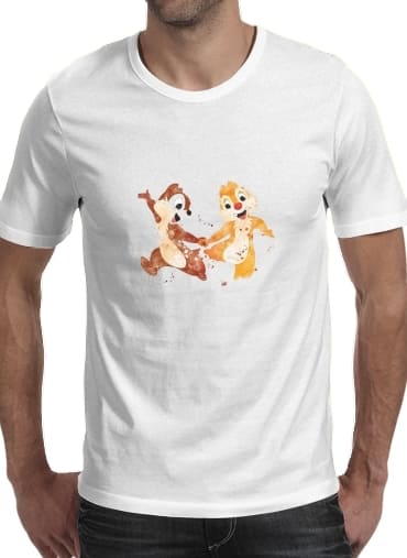 Tshirt Chip And Dale Watercolor homme