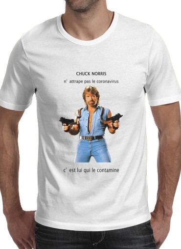 Tshirt Chuck Norris Against Covid homme