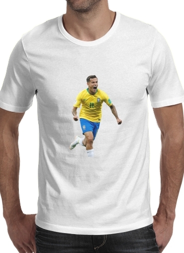 Tshirt coutinho Football Player Pop Art homme