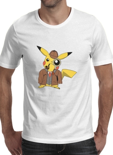 Tshirt Detective Pikachu x Sherlock homme