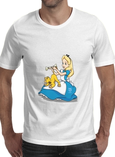 Tshirt Disney Hangover Alice and Simba homme