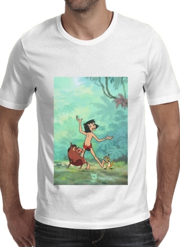 Tshirt Disney Hangover Mowgli Timon and Pumbaa  homme