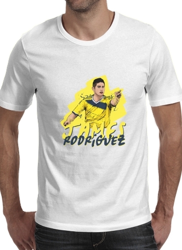Tshirt Football Stars: James Rodriguez - Colombia homme