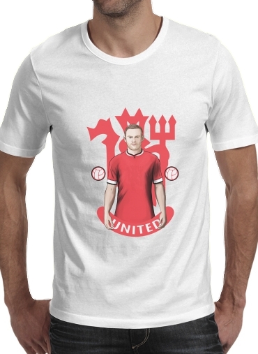 Tshirt Football Stars: Red Devil Rooney ManU homme