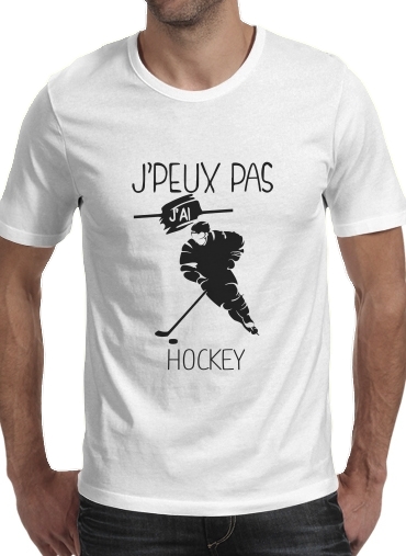 Tshirt Je peux pas jai hockey sur glace homme