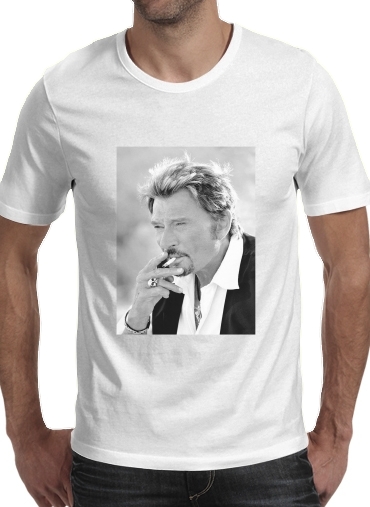 Tshirt johnny hallyday Smoke Cigare Hommage homme