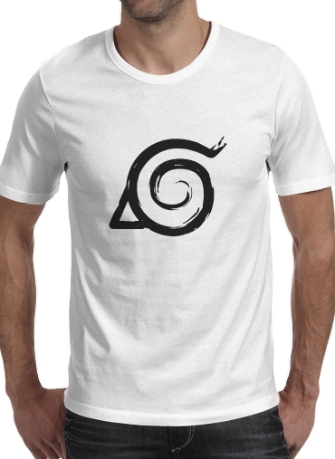 Tshirt Konoha Symbol Grunge art homme