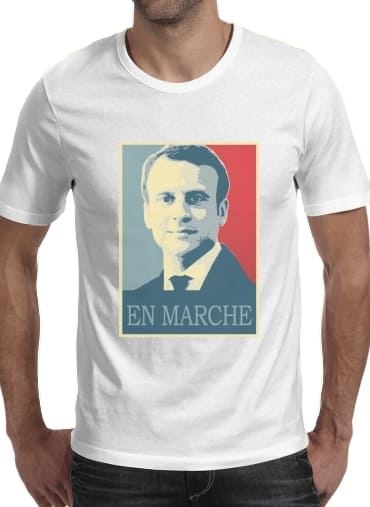 Tshirt Macron Propaganda En marche la France homme