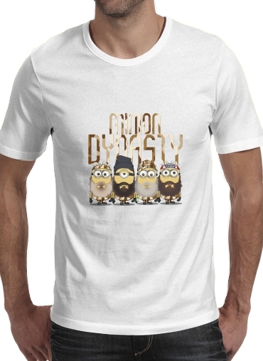 Tshirt Minions mashup Duck Dinasty homme
