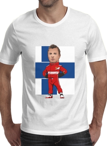 Tshirt MiniRacers: Kimi Raikkonen - Ferrari Team F1 homme