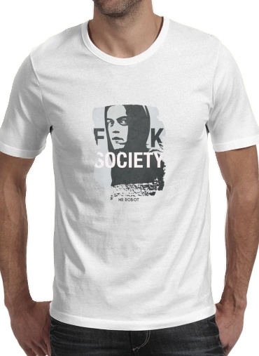 Tshirt Mr Robot Fuck Society homme