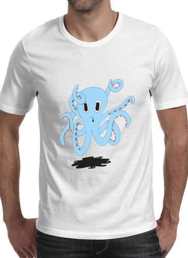 Tshirt octopus Blue cartoon homme