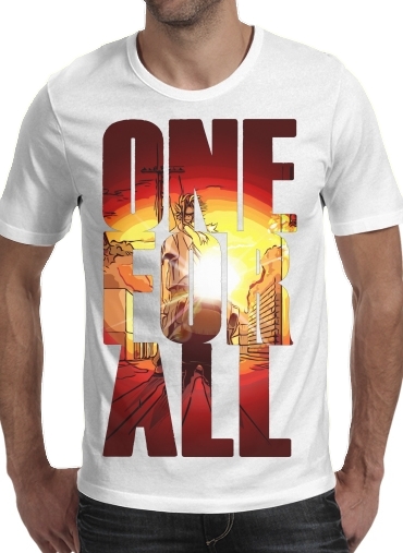 Tshirt One for all sunset homme