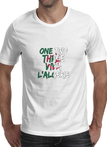Tshirt One Two Three Viva lalgerie Slogan Hooligans homme