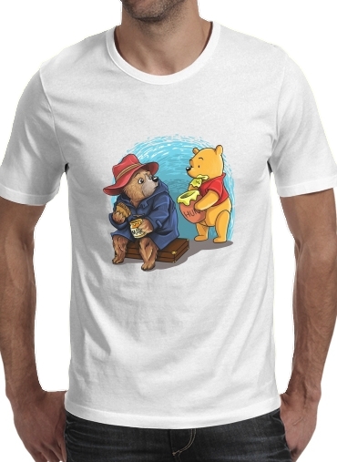 Tshirt Paddington x Winnie the pooh homme