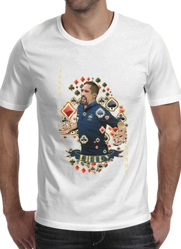 Tshirt Poker: Franck Ribery as The Joker homme