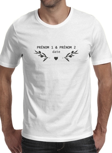 Tshirt Provence stamp olive branches Wedding homme