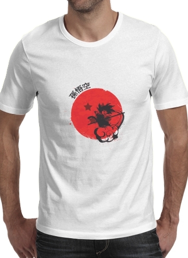 Tshirt Red Sun Young Monkey homme