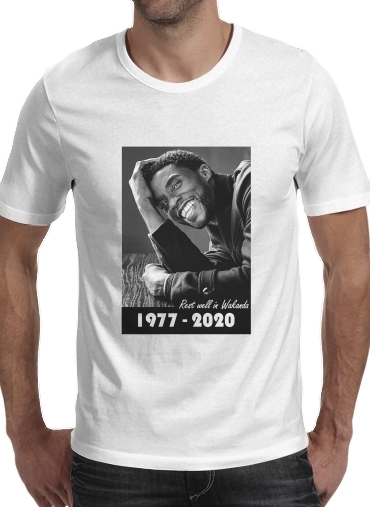 Tshirt RIP Chadwick Boseman 1977 2020 homme