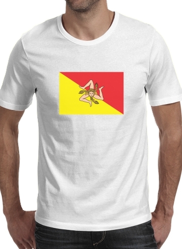 Tshirt Sicile Flag homme